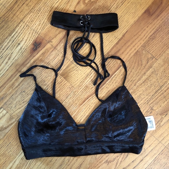 Forever 21 Tops - Silky Bralette with Neck Piece